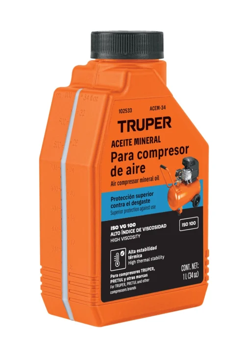 Aceite mineral para compresor 1 L (34 oz) Truper