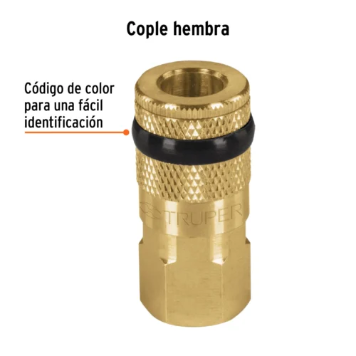 Acople rápido con rosca hembra de 1/4"