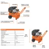 Compresora horizontal Truper 25 L 2 HP 220 V